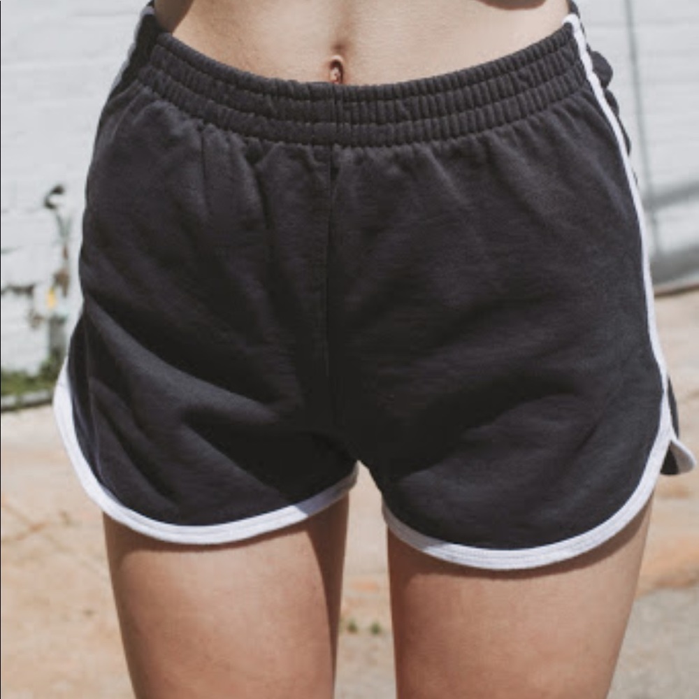 Brandy Melville black lisette track shorts